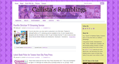 Desktop Screenshot of callistasramblings.com